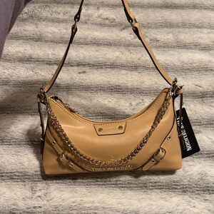 True Religion Camel Brown Shoulder Bag